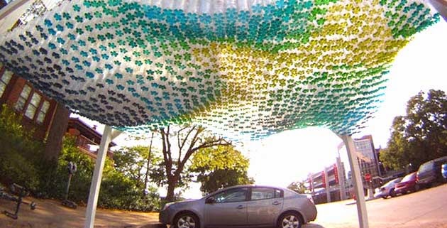 kanopi botol plastik
