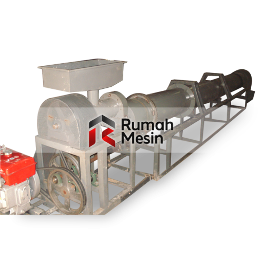 Mesin Pengering Pelet Pakan Maggot , Mesin Pengering Pakan Ayam Rotary Dryer , Pengering Pelet K120