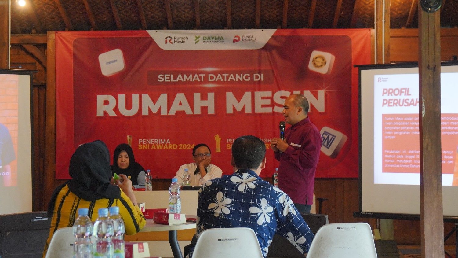 Sambutan Direktur Utama Kepada DPRD DIY yang Berkunjung ke Rumah Mesin