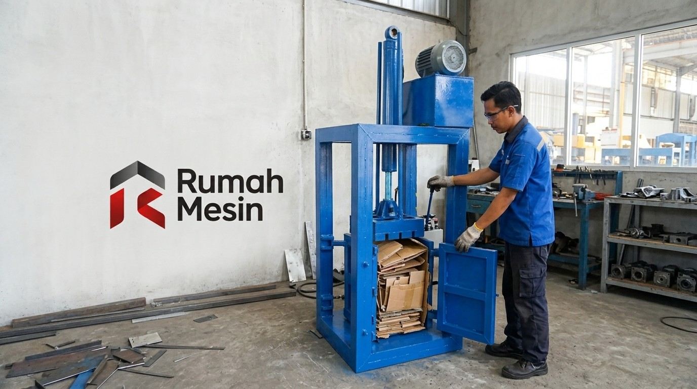 cara kerja mesin press hidrolis