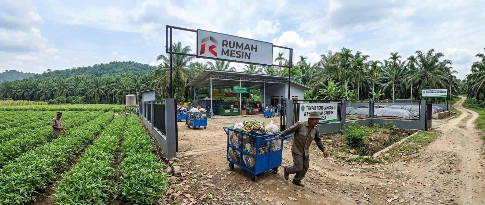 ukuran standar gerobak sampah