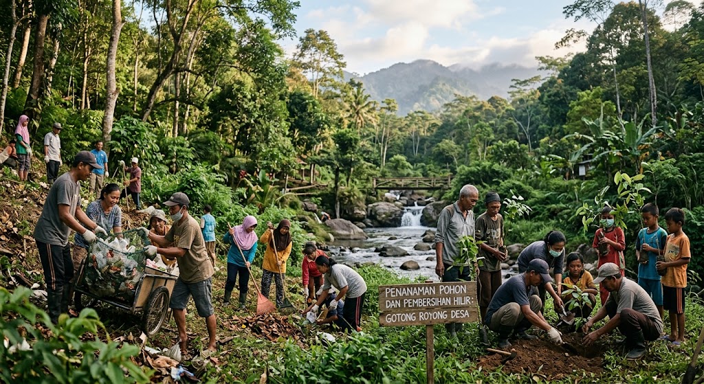 Kegiatan CSR perusahaan swasta yang melibatkan masyarakat dalam program sosial untuk meningkatkan kesejahteraan warga.