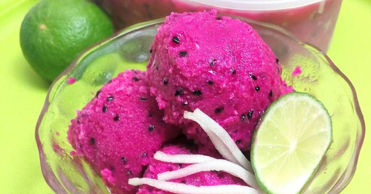 Resep Es Krim Buah Naga