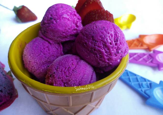 Cara Membuat Es Krim  Buah Naga dengan Mudah Ini Dia Resepnya