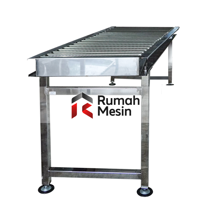 mesin pengupas bawang - meja sortasi