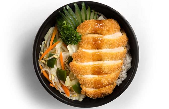 Chicken katsu & sushi katsu