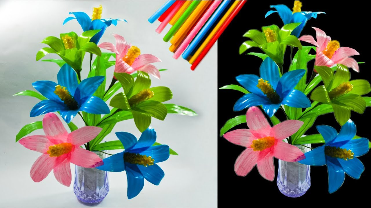  Cara  Membuat Bunga  dari Plastik  Memanfaatkan Limbah Tak 