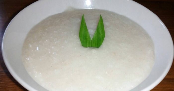 Cara Membuat Bubur Beras Putih Tanpa Santan