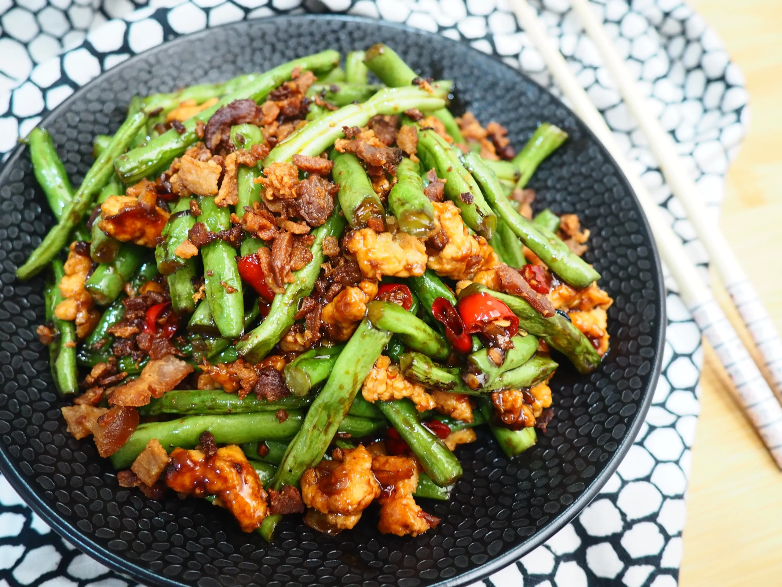 resep buncis daging cincang