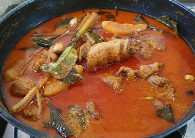 cara masak kari ayam santan