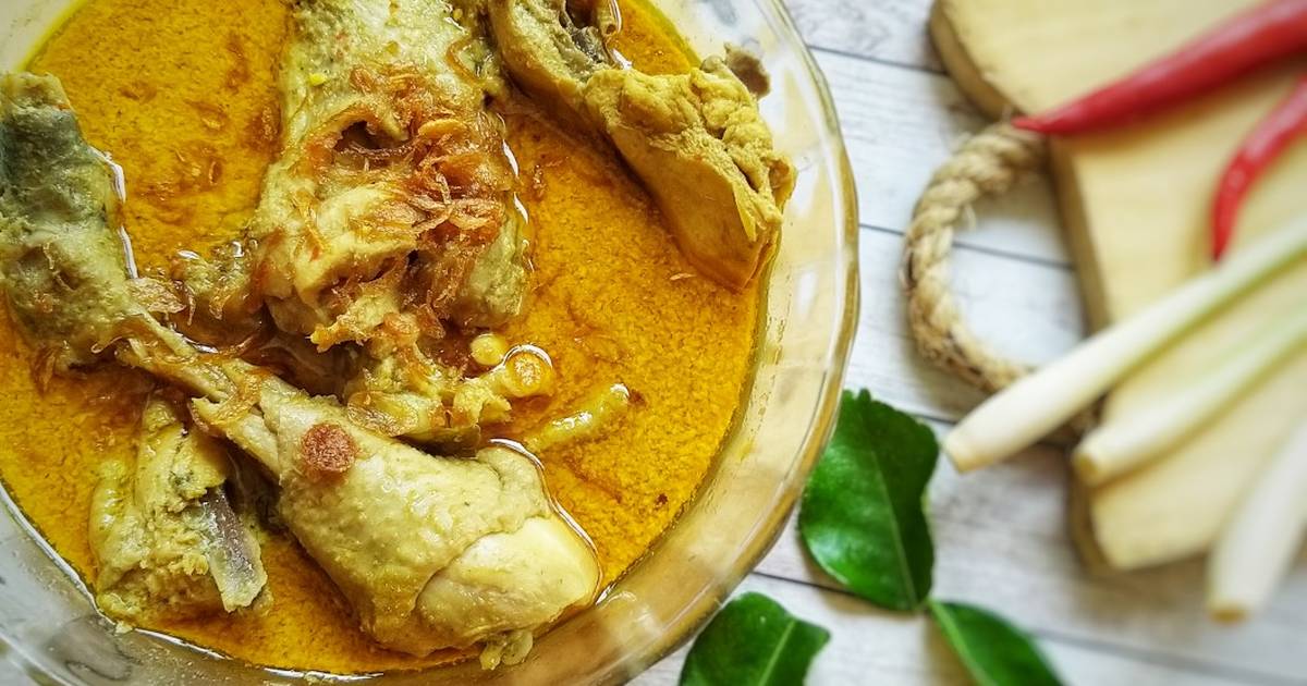 cara masak kari ayam santan