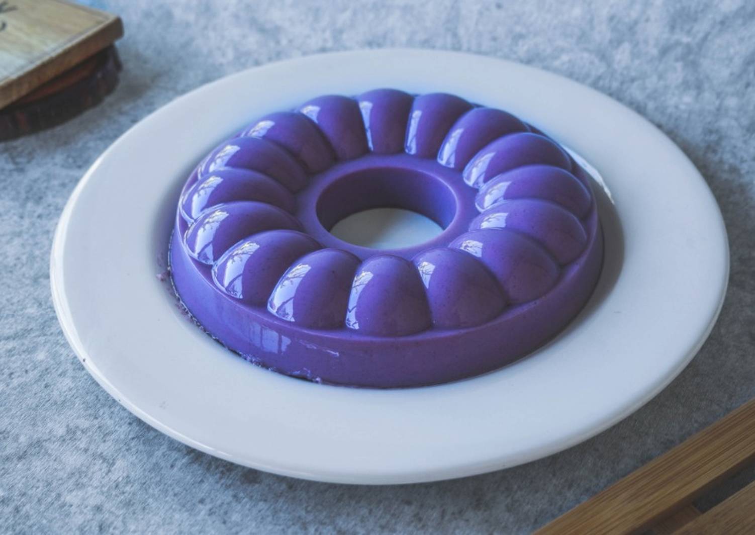 puding ubi ungu kelapa muda