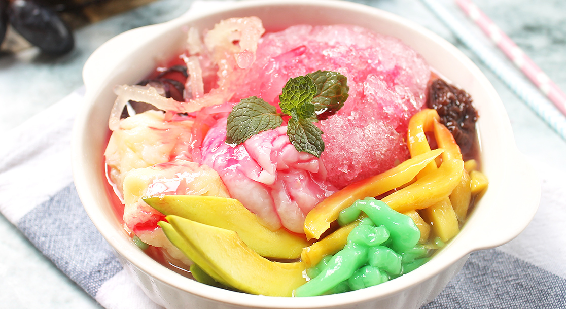 cara membuat es campur medan