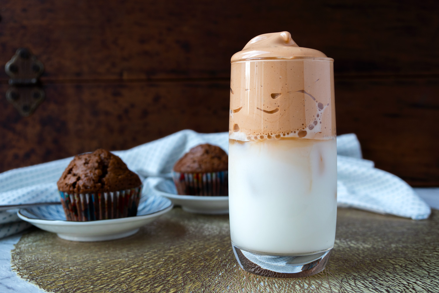 cara memubat dalgona coffee