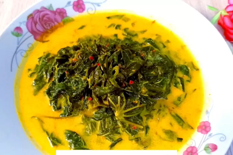 olahan daun singkong santan