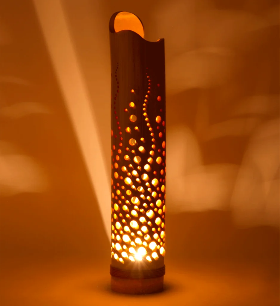lampu hias dari bambu
