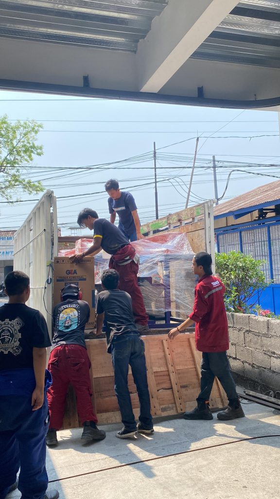 Rumah Mesin Mengirimkan Mesin Pengolahan Hasil Hortikultura
