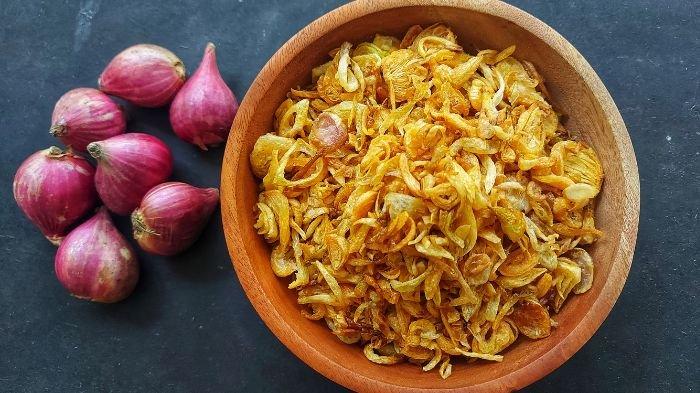 cara membuat bawang goreng tanpa tepung