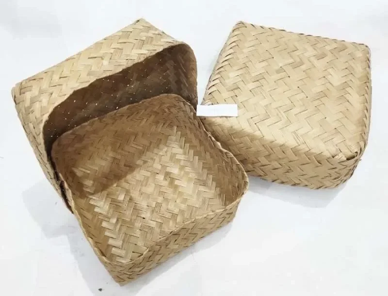 cara buat anyaman bambu