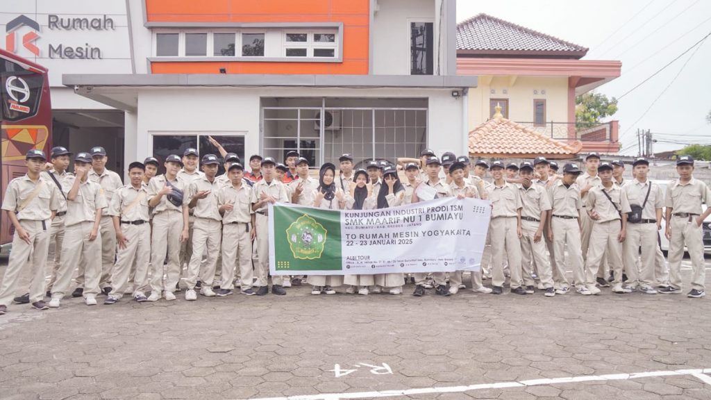 Kunjungan Industri SMK Ma’arif NU Bumiayu ke CV Rumah Mesin