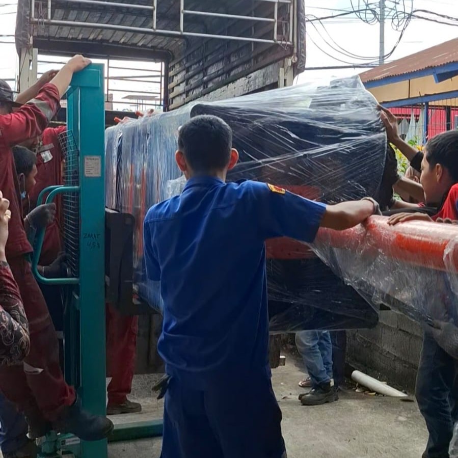 Proses Pengiriman Mesin