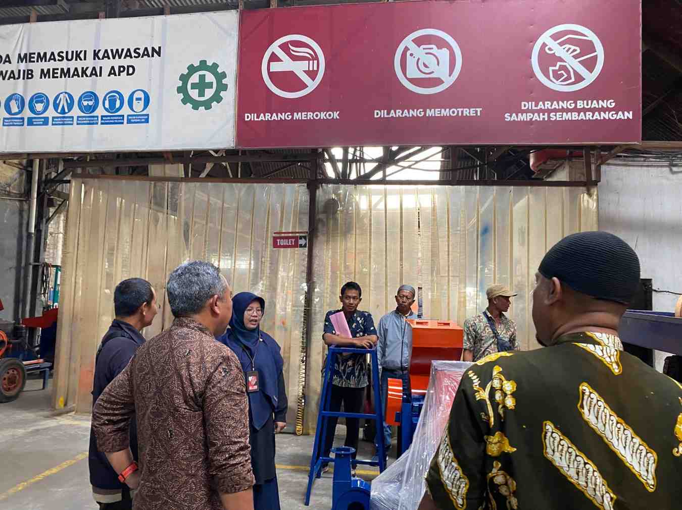 Suasana Kunjungan Dinas PUPR Pacitan ke Rumah Mesin