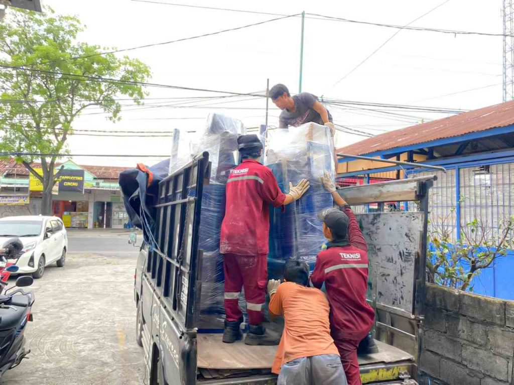 Pengiriman Mesin Peleleh Plastik ke Tarakan