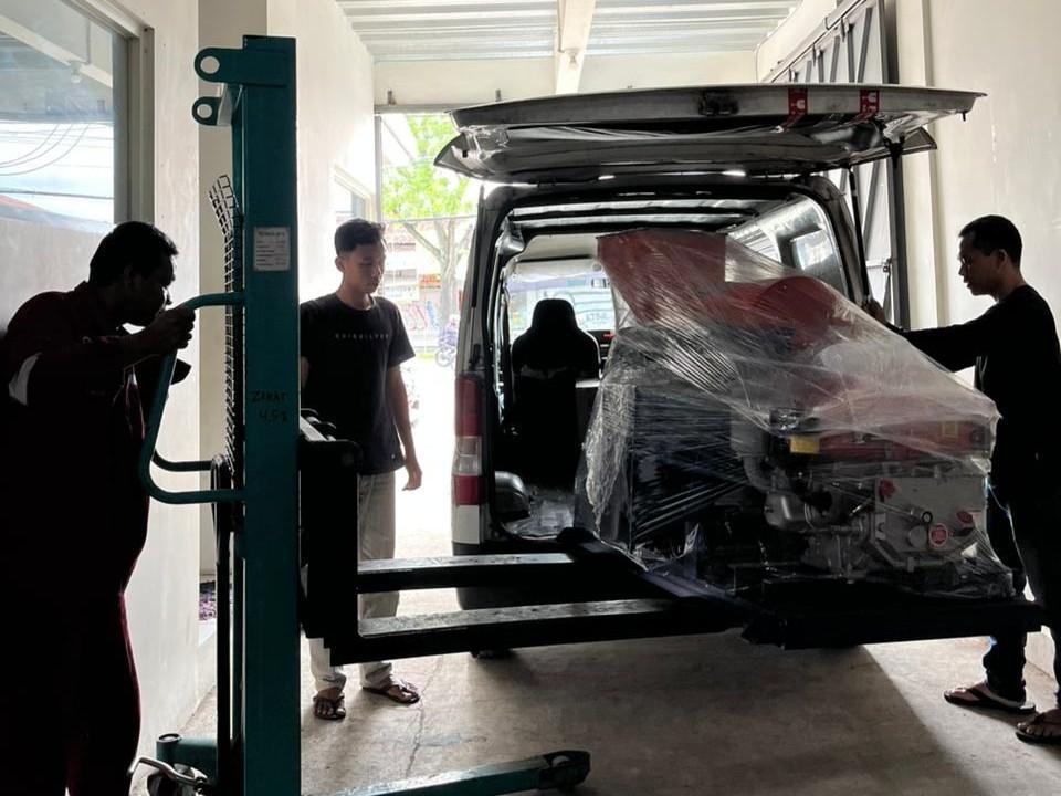 Pengiriman Mesin Pencacah Sampah ke Pati