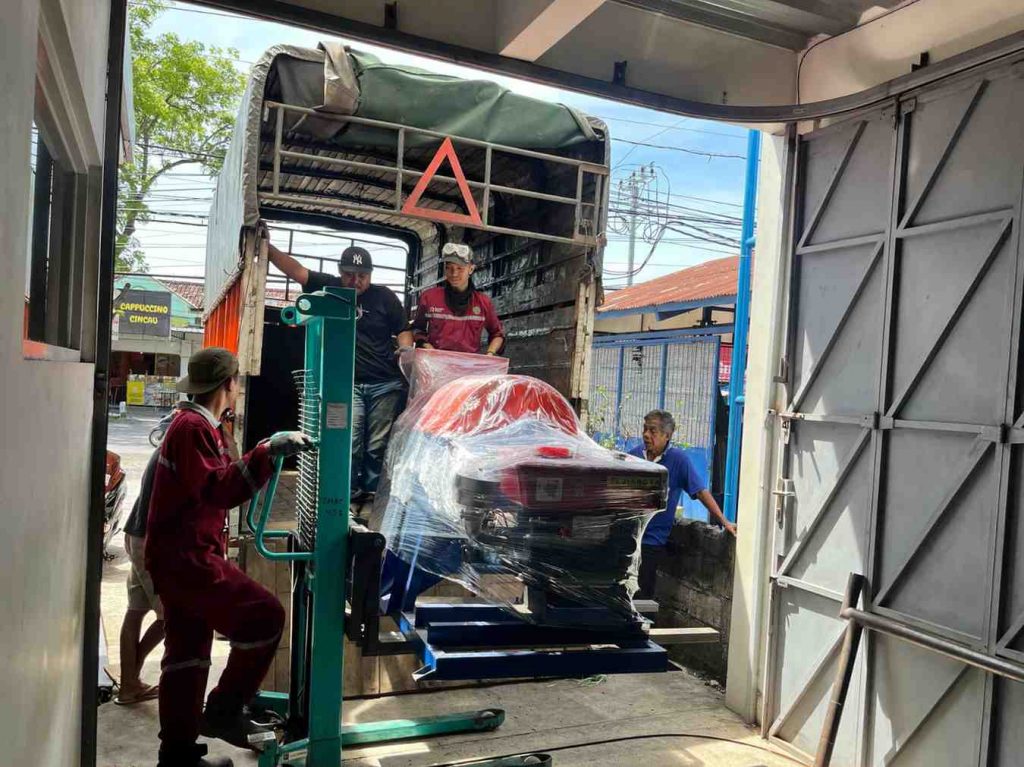 Pengiriman Mesin Pencacah Tankos Sawit ke Lampung