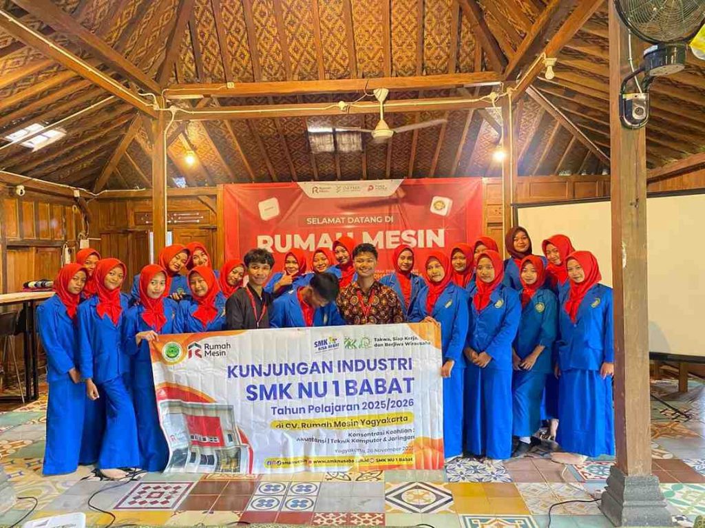 Kunjungan Industri SMK NU 1 Babat ke Rumah Mesin