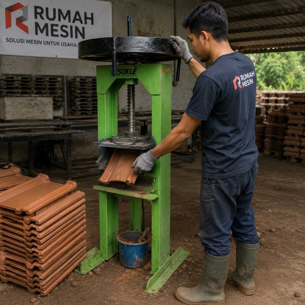mesin press genteng