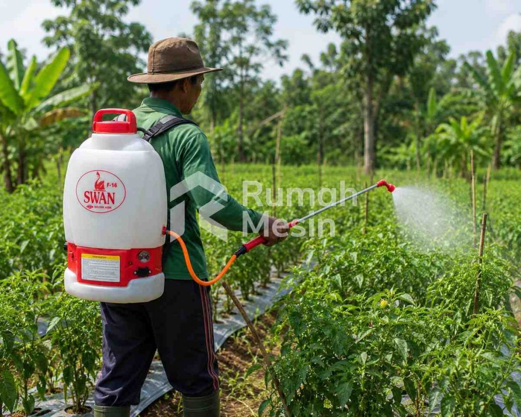 penggunaan hand sprayer