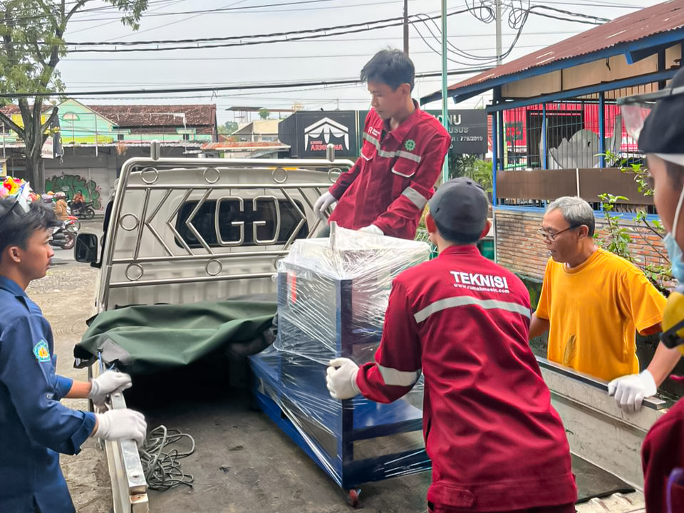 pengiriman mesin bakpia ke temanggung