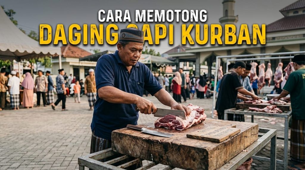 cara memotong daging sapi