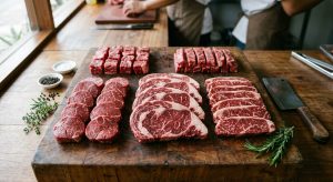 hasil potongan daging sapi yang rapi