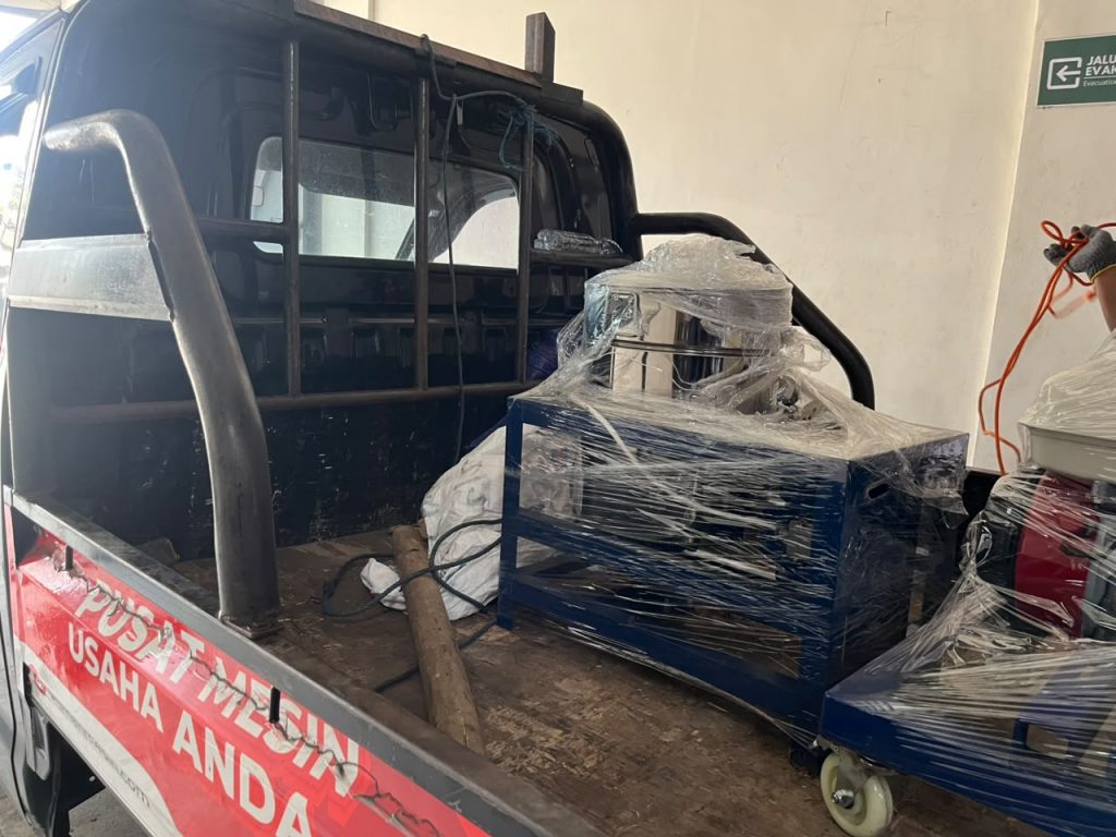 Pengiriman Mesin Spinner ke Bugenvil One, Sleman