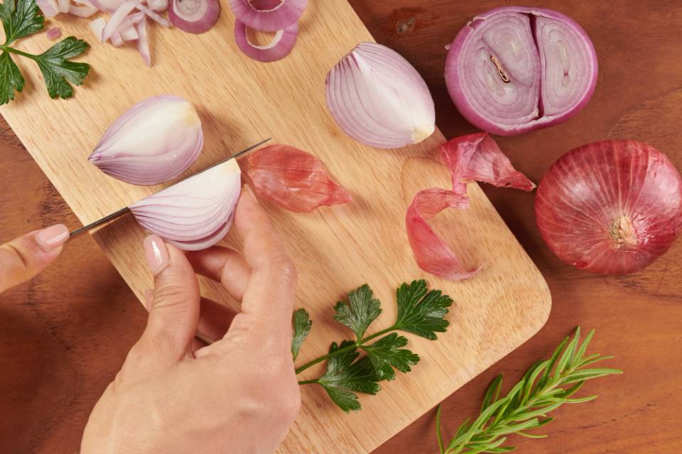 jenis potongan bawang