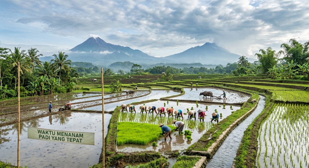 Waktu menanam padi yang tepat