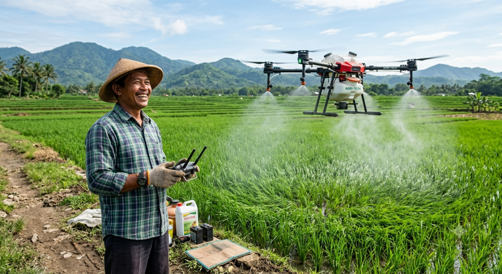 cara-menggunakan-drone-sprayer