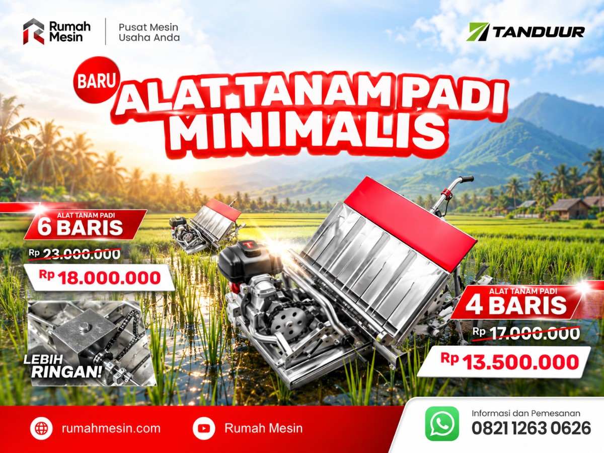 Harga Mesin Tanam Padi