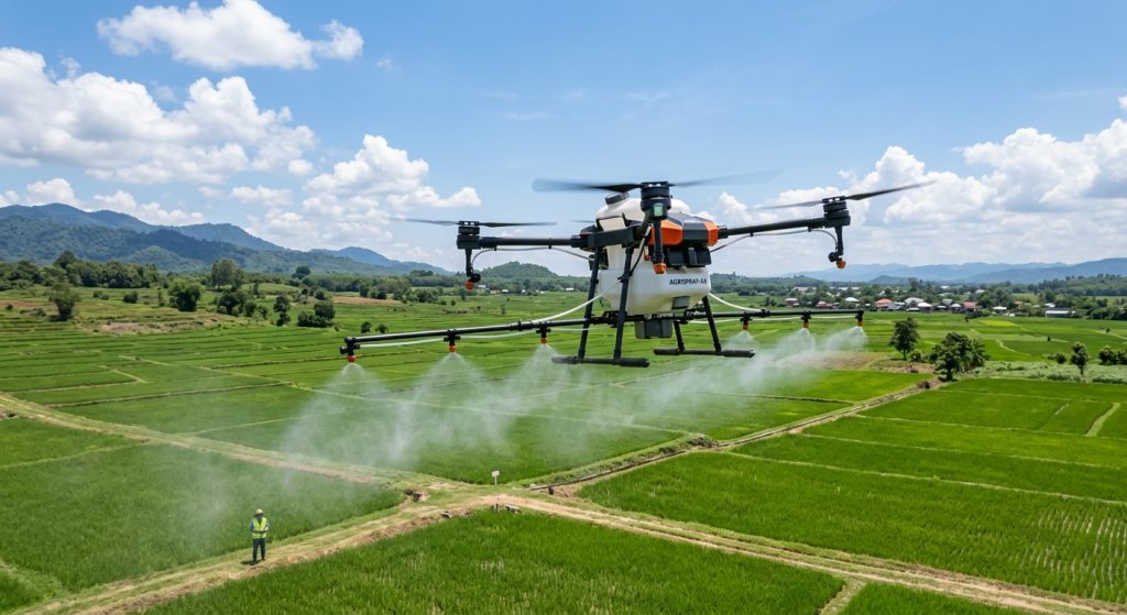 drone sprayer untuk penyemprotan tanaman