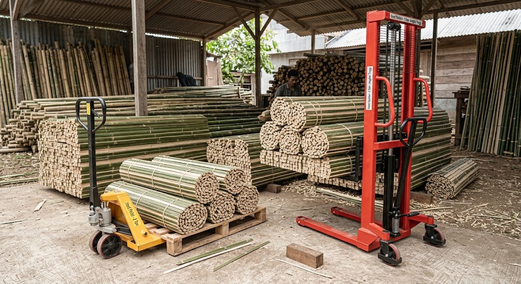 beda hand pallet dan hand stacker