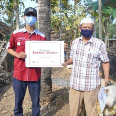 Berbagi kambing kurban untuk daerah plosok